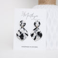 Black and White ornament earring