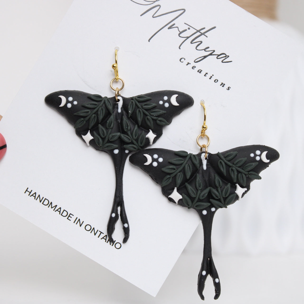 Black Luna moth (Made to Order)