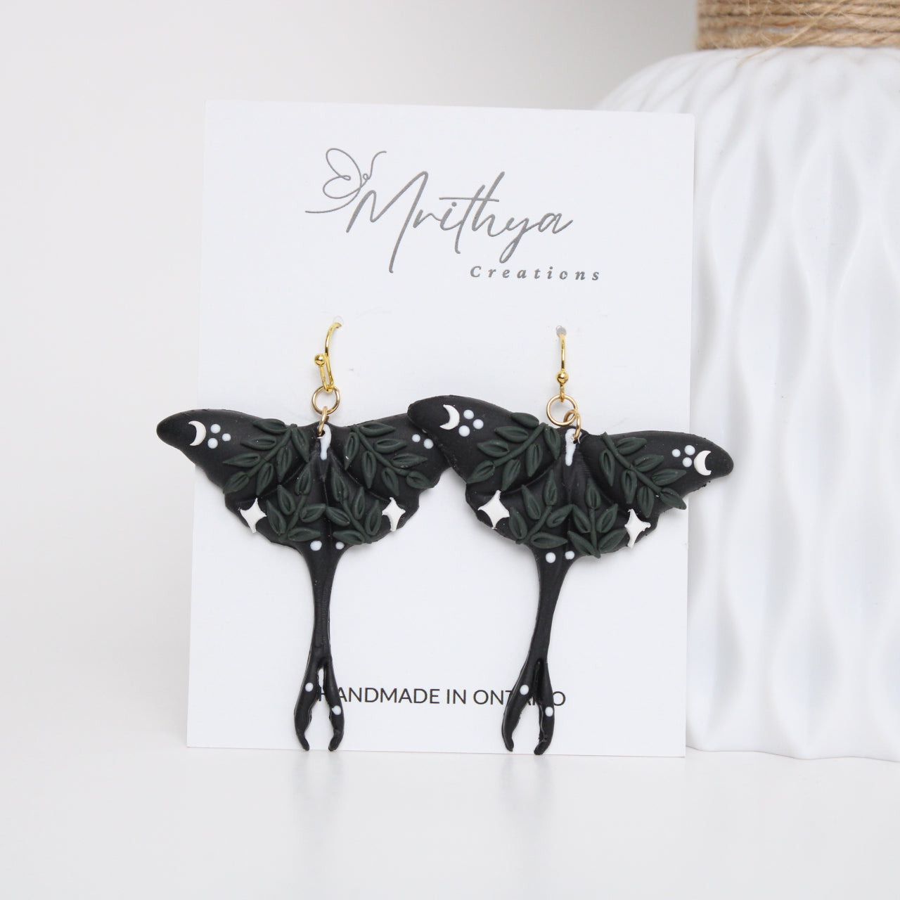 Black Luna moth (Made to Order)