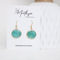 Turqoise Oval drop earring