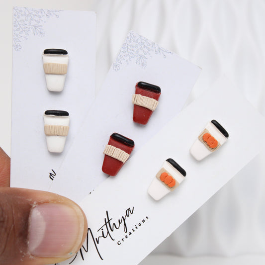 Coffee cup Studs