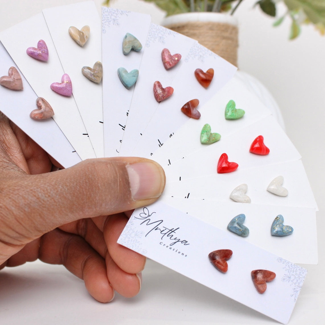 Heart Studs