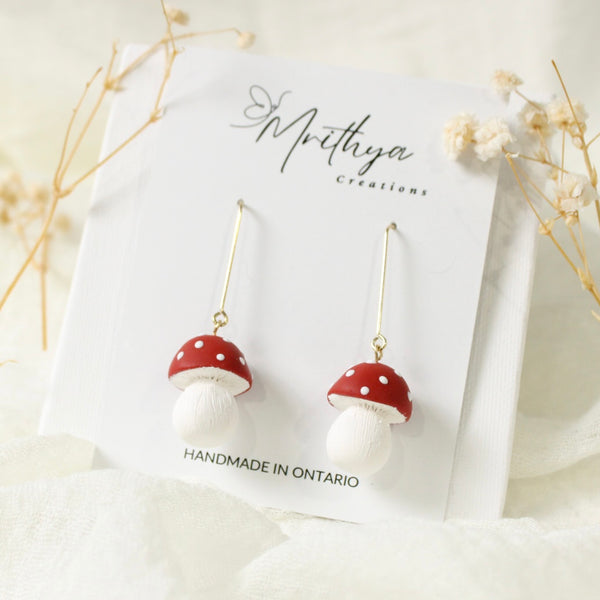 Mushroom earrings