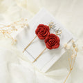 Small Red roses statement