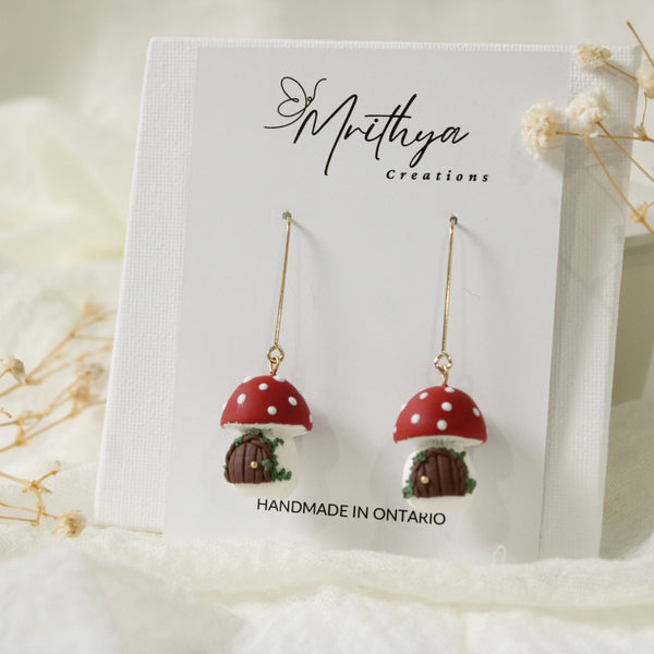 Mushroom with Door earrings