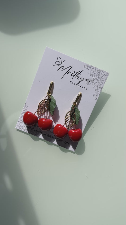 Cherry earrings